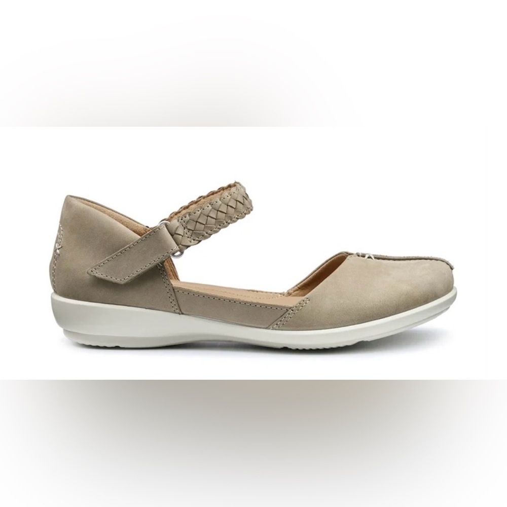 Hotter- Leather ‘Lake’ Mary Jane Shoe in Tan. Size US 8.5